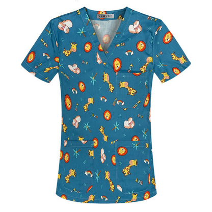 Savannah Safari Scrub Top