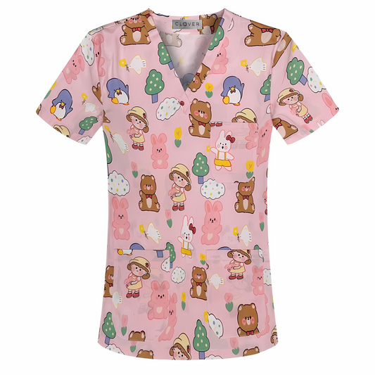 Cuddle Clouds Scrub Top