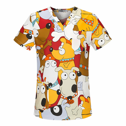 Woof-stastic Scrub Top